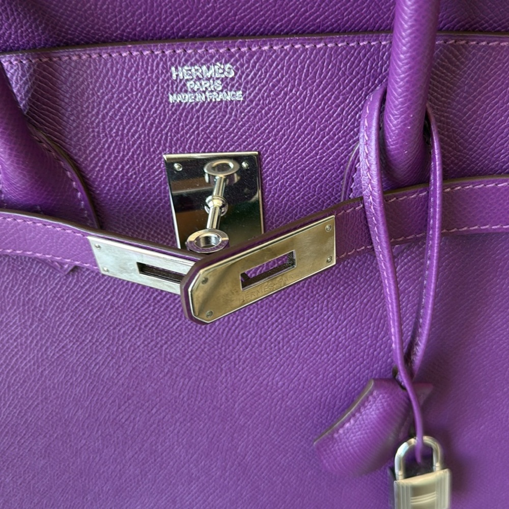 Hermès Birkin 35 handbag in Anemone Epsom! - Picture 13 of 17
